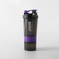 1pc Protein Shaker Bottle Portable 16oz Powder Shake Cup 3 Layers Shaker Protein Bottle Suitable For Sports Gym Fitness Outdoor