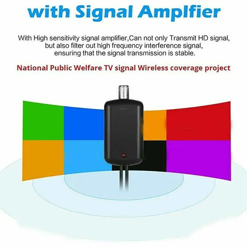5000 Miles HD 8K 4K 1080P Indoor Digital TV Antenna 25DB HDTV Antena DVB-T DVB-T2 Cable TV Antena UHF VHF DTV TV Antenna Booster