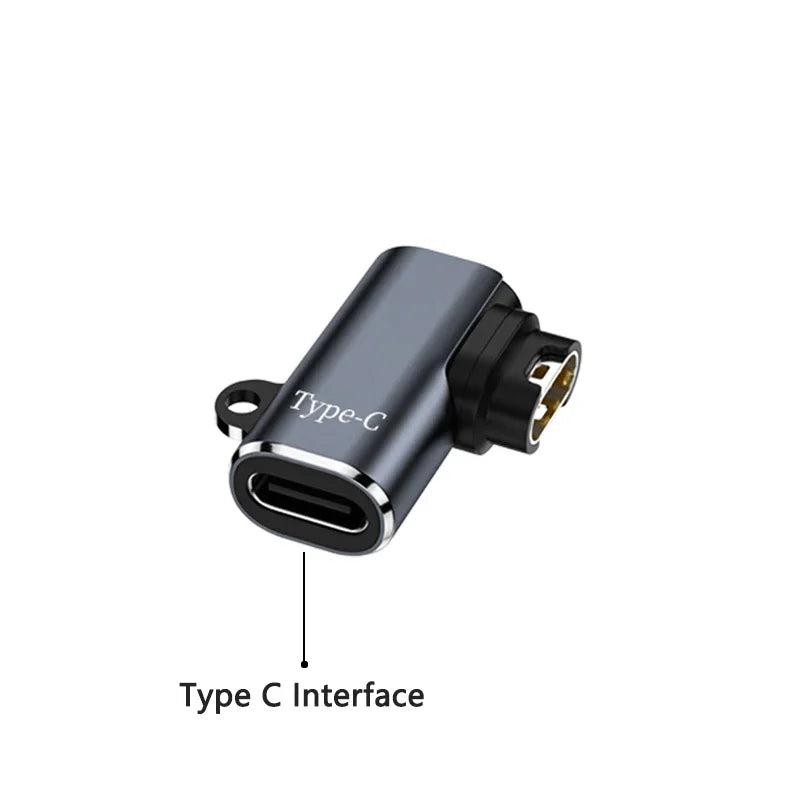 Type C to 4pin Charger Adapter Connector for Garmin Fenix 7/6/5/6X/5X/ Venu 2 Plus Watch Charging Converter