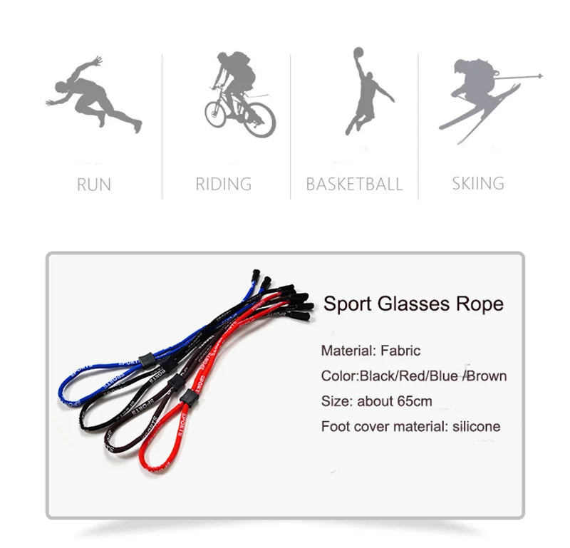 Non-Slip Sunglasses Rope Outdoors Sports Glasses Cord Women Men Eyeglasses Eyewear Cord Holder Neck Strap Glasses Lanyard