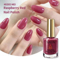 10ML Ice Transparent Plum Color Nail Polish, Berry Rose , No UV Lamp Needed, Long-Lasting, Convenient, Elegant Manicure