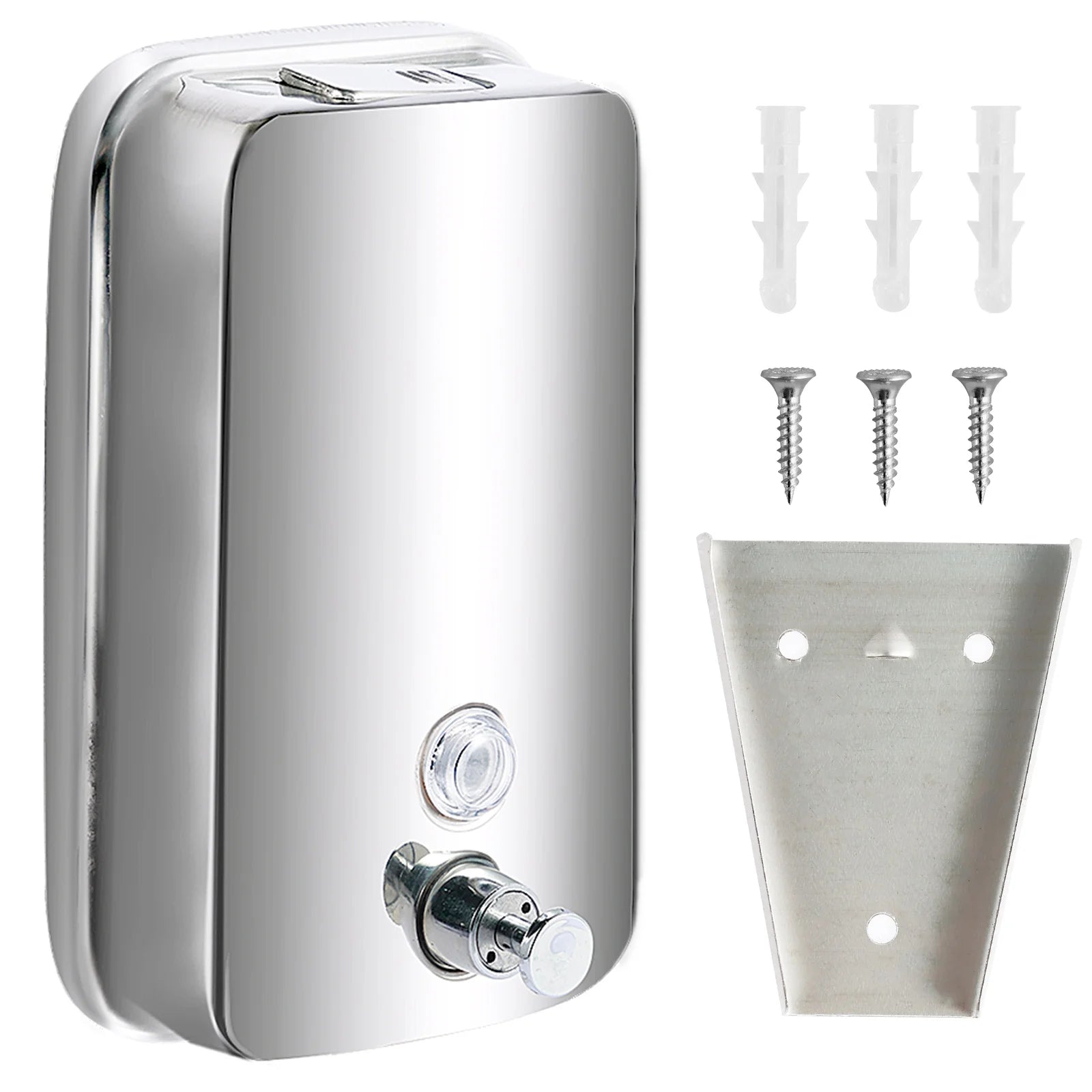 850ML/1050ML Stainless steel Wall Mount Soap Dispenser Bathroom Liquid Soap Detergent Shower Gel Storage Bottle Toilet Kitchen