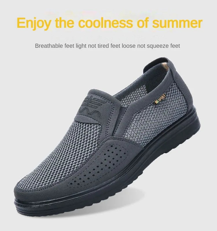 Men's Shoes 2025 Summer Casual Sneakers Breathable Mesh Chunky Sole Affordable Free Shipping