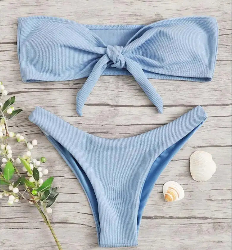 Summer Fashion Women Swimming Low Waist Bikini Bottoms Panties Ladies Sexy Bikini Bandage Shorts Bottom Swimsuit