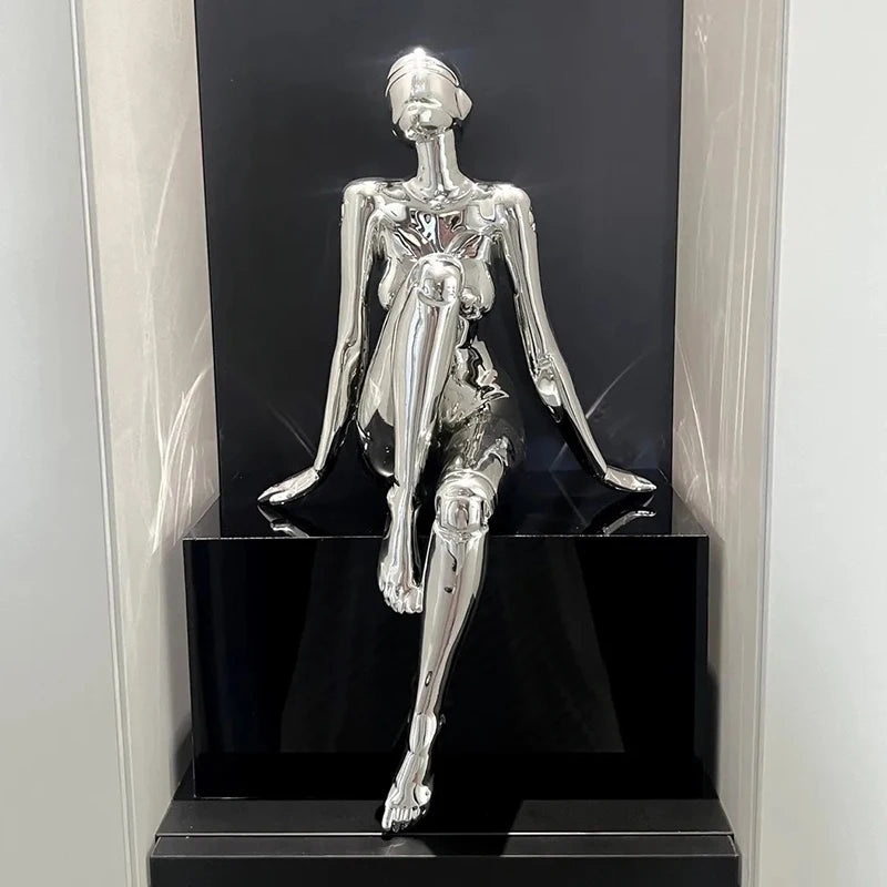 Modern Figurines Minimalism Art Miniatures Luxury Creative Ornaments for Bedroom Aesthetic Room Decor Original and Funny Gifts