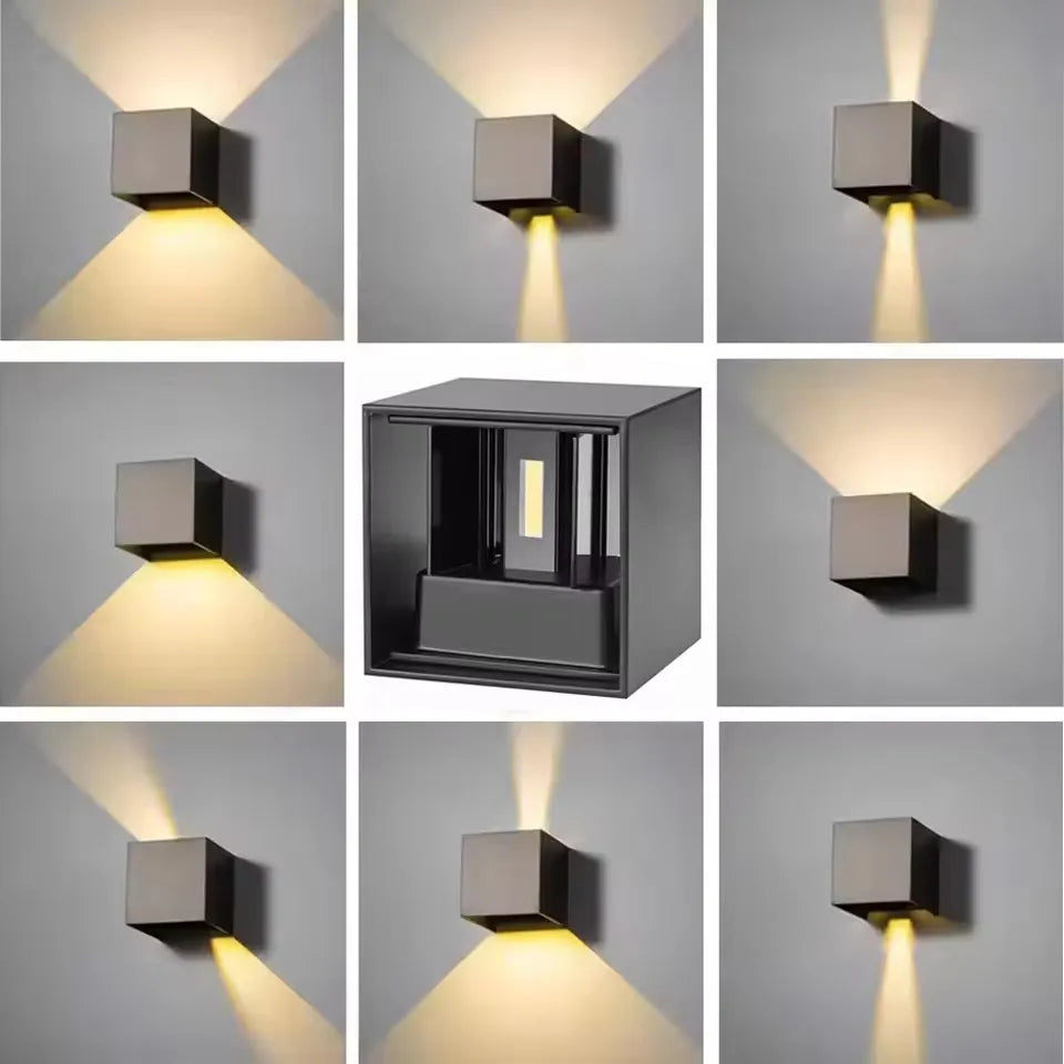 6W 12W LED Wall Light Outdoor IP65 Waterproof Modern Nordic Style Indoor Wall Lamps Living Room Porch Garden Balcony Lamp