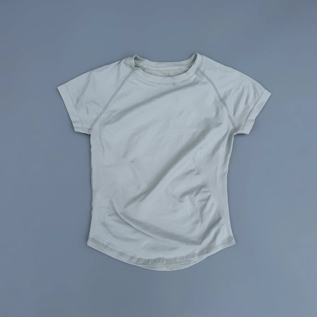 Sport Short Sleeve Top Women Seamless Yoga All-Way Stretch Clothing Running Neon Gym T Shirt Minimalist Slim Fitness Active Tee