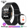 LIGE 600mAh New Smart Watch Men Outdoor Sports Fitness Bracelet Blood Pressure Clock IP68 Waterproof Men Smartwatch For Android