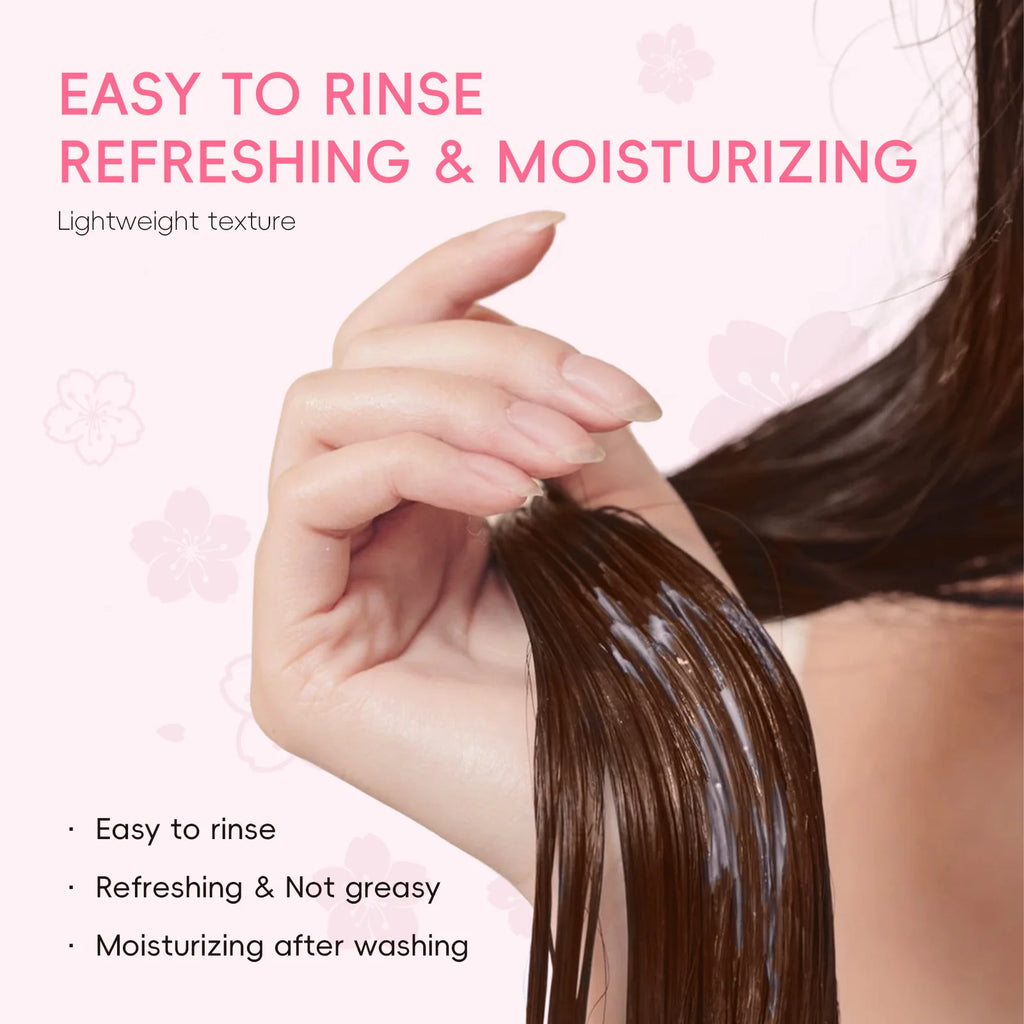 LAIKOU Japan Sakura Shampoo/Conditioner Repair Damaged Hair Moisturizing Nourishing Oil Control Hair Cleansing Care