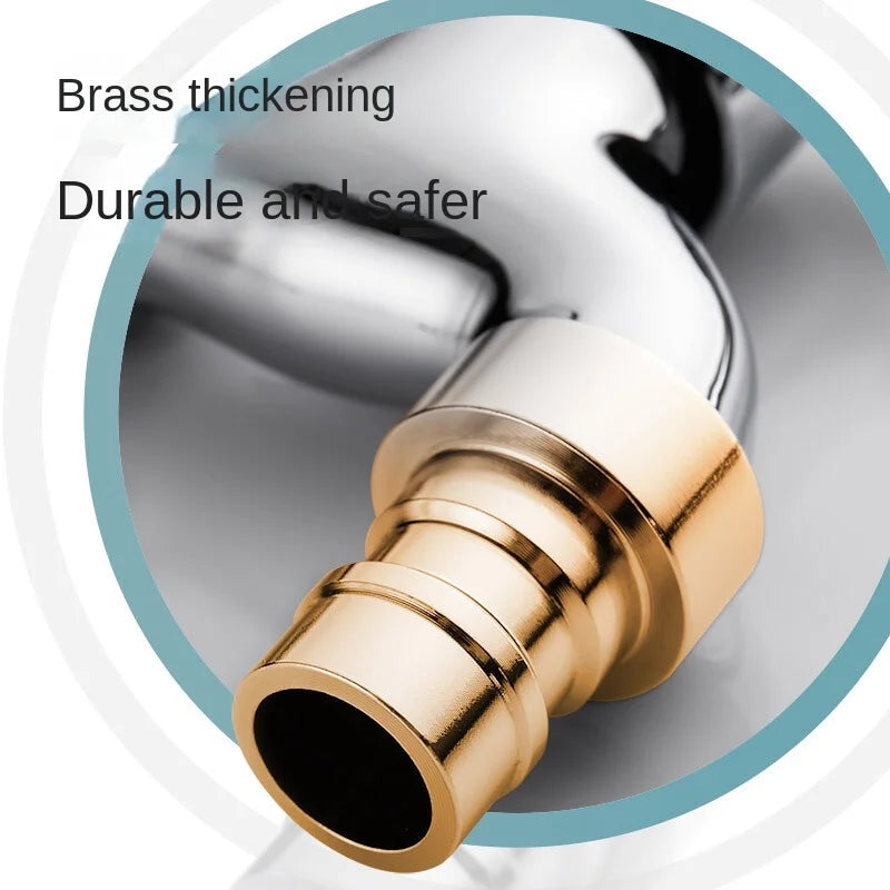 Wall Mounted Wash Machine Tap Mop Stainless Steel Faucet Outdoor Garden Faucet