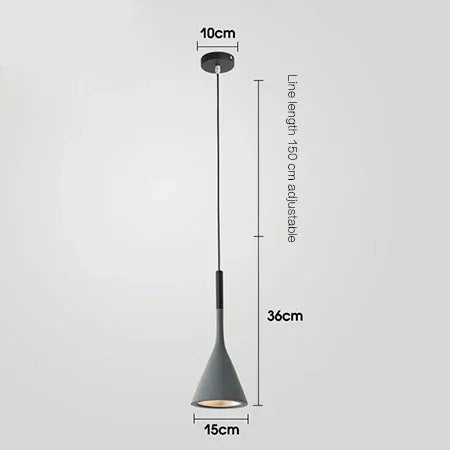 Modern LED pendant light in black and white E27 bedroom table dining room hanging light lampshade home cabinet suitable for