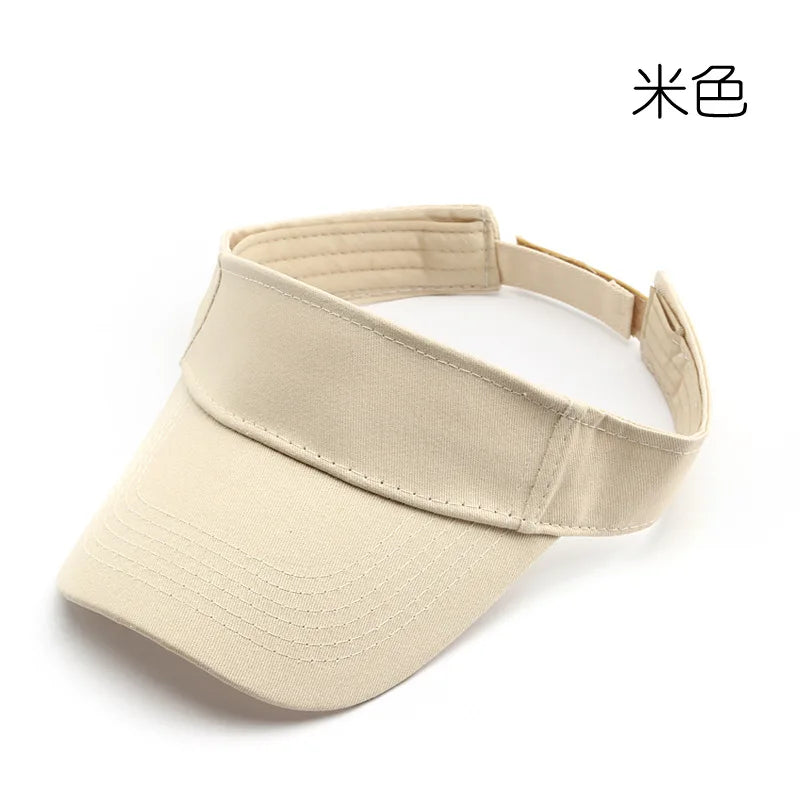 Fashionable retro solid color flat brim baseball cap, outdoor women's sun protection breathable open-top cap, duckbill cap