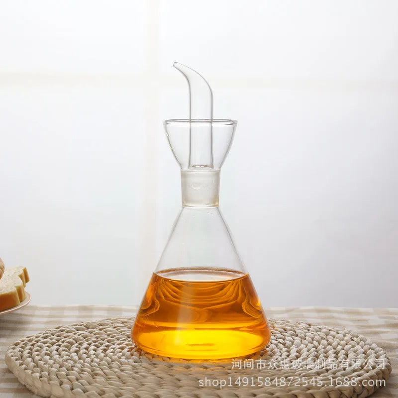 High Borosilicate Glass Oil Pot Household Leak-proof Oil & Vinegar Pots Kitchen Soy Sauce Pot Oil Tank Seasoning Oil Bottle
