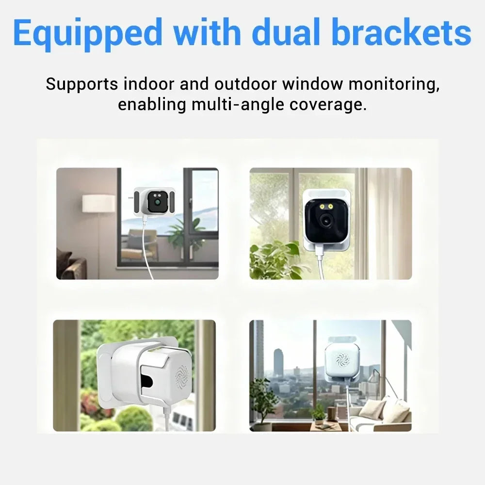 5MP Window Indoor WiFi Camera 5GHz Wireless Baby Pet Monitor Camera HD Night Vision Motion Detection Quick Install Home Security
