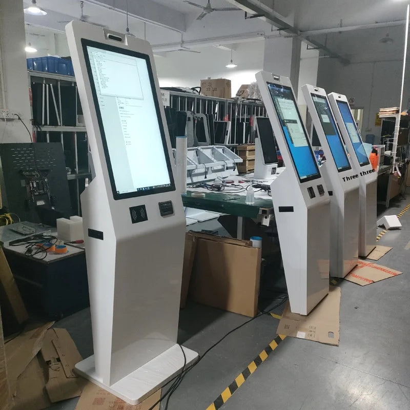 Hot selling：High Compatibility Indoor Self-Service Payment Kiosk Printer SDK 21.5/23.8/27/32/43 Inches Check-in/Out Touch Screen