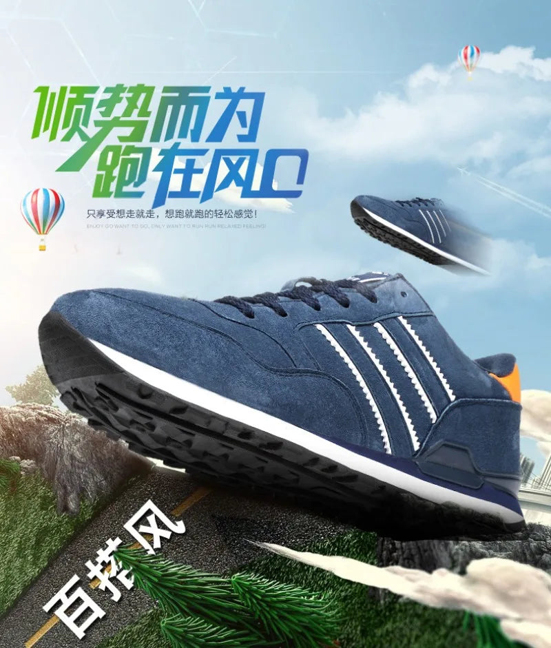 Sneakers for Men High Quality Suede Casual Shoes Luxury Tenis Shoes for Men Lace-up Flats Sport Running Shoes Кроссовки Мужские