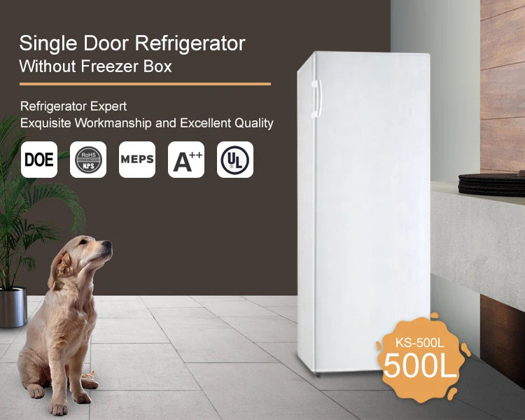 500L Manufacture Single Door Home Use Big Capacity Fridge Single Door
