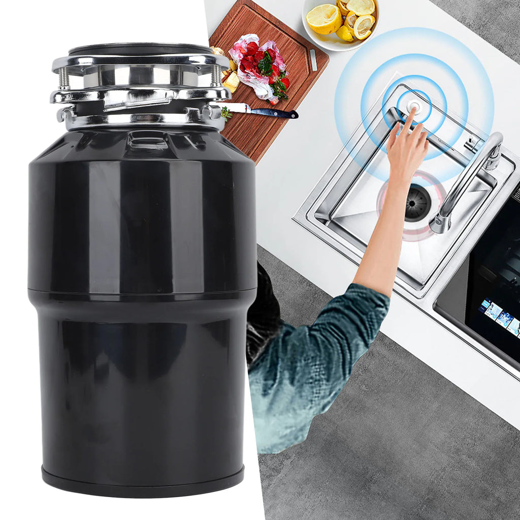 Food Waste Grinding System Quiet Operaiton EU Plug 250V Stainless Steel 2800RPM 630W Kitchen Garbage Disposer for Kitchen Sink