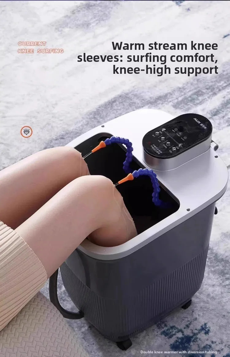 Heated constant temperature automatic foot bath household electric massage foot bath high and deep over the calf knee