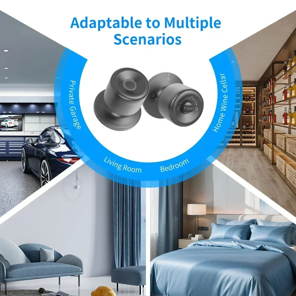 YFK Tuya Smart Door Lock Fingerprint Unlocking Electronic Lock Built-in Battery Dual-Mode Settings For Home Apartment or Gateway