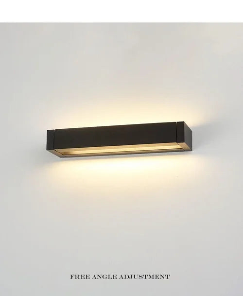 Adjustable angle outdoor waterproof outdoor wall lamp garden wiring wall lamp simple and high-end aluminum wall lamp