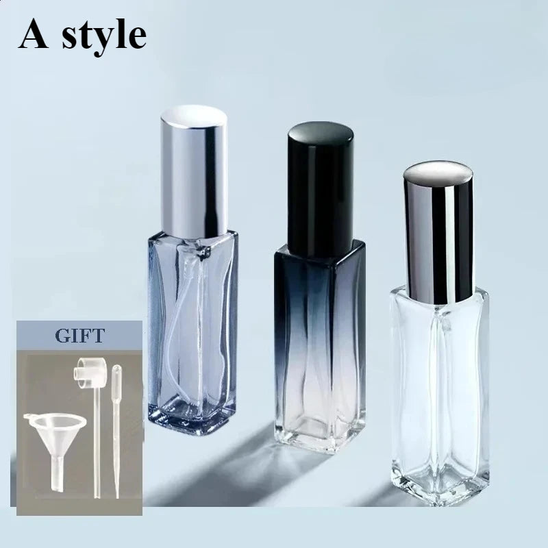 3pcs 5ml 10ml High Quality Perfume Spray Bottle Empty Glass Parfum Atomizer Travel Cosmetic Bottl Sample Vials Refillable Mini
