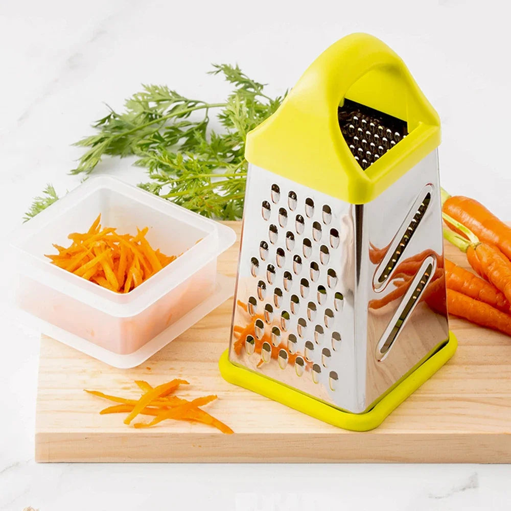 Multifunctional Vegetable Grater Chopper 4 Side Manual Stainless Steel Cheese Garlic Ginger Fruit Cutter Slicer Kitchen Gadgets