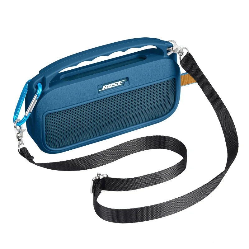 ZOPRORE Silicone Cover Case for Bose SoundLink Flex (2nd Gen) Speaker, Travel Protective Cover with Shoulder Strap and Carabiner