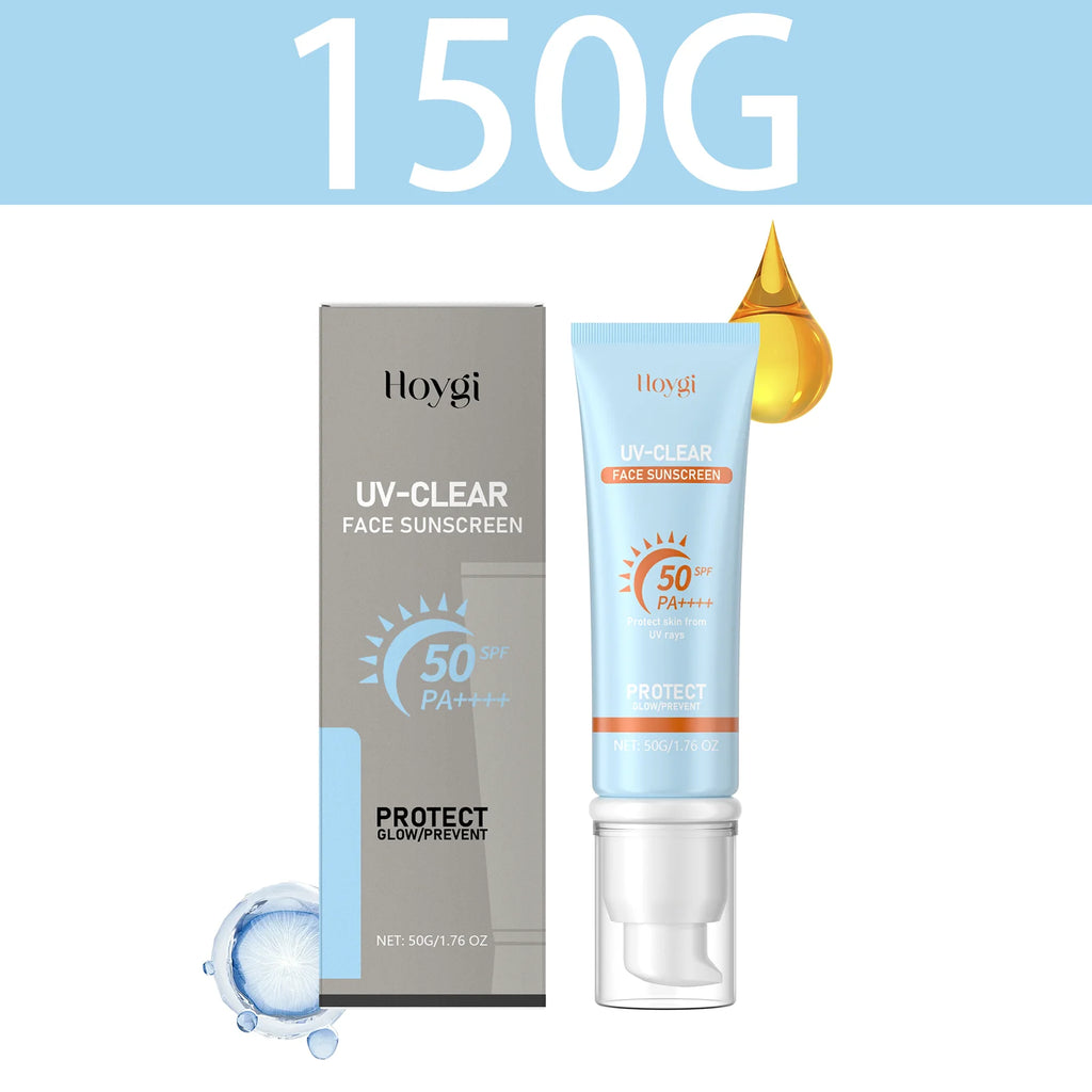 HOYGI Sunscreen Cream SPF 50+ Anti Oxidant Isolation Face Cream UV Blocking Moisturizing Sunblock Facial Body Protective Lotion