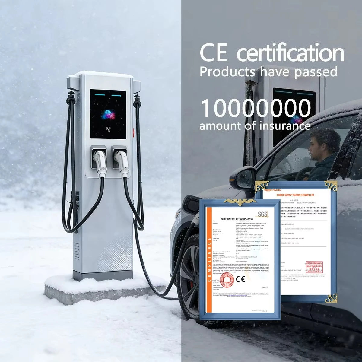 240KW Split DC Fast Charging Pile With Lcd Screen Commercial and Industrial GB/T CCS2 CHAdeMO Dc Ev Charger Station