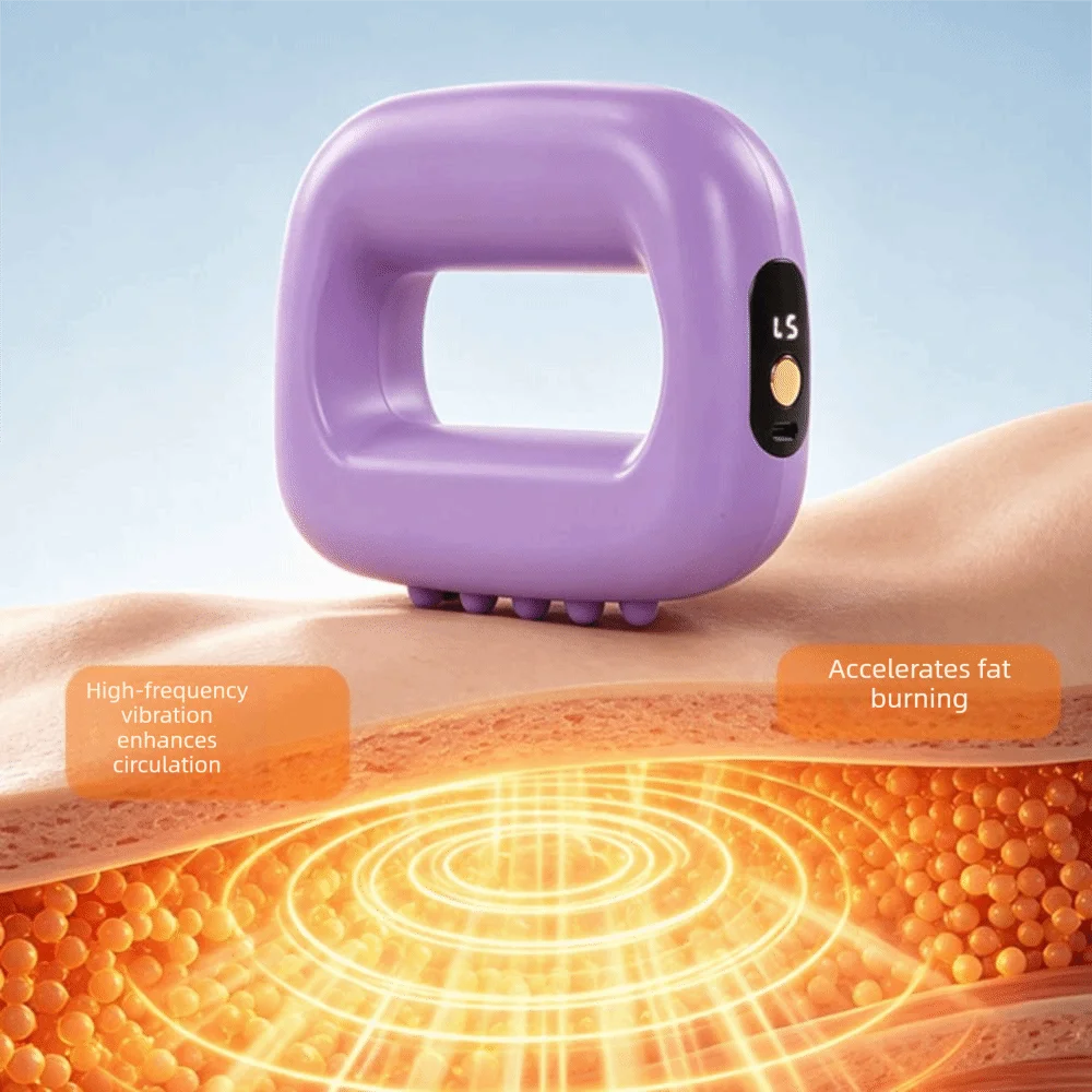 Portable Electric Fascia Massage Ring Ergonomic Fat Burning Electric Body Slimming Machine Adjustable Speed with Belt