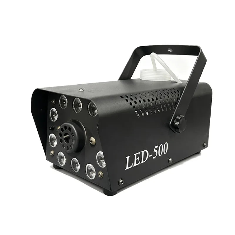 Smoke Machine 500W 10LED Wired Wireless Remote Stage Lighting Professional Fog Machine for Wedding Christmas Birthday Party
