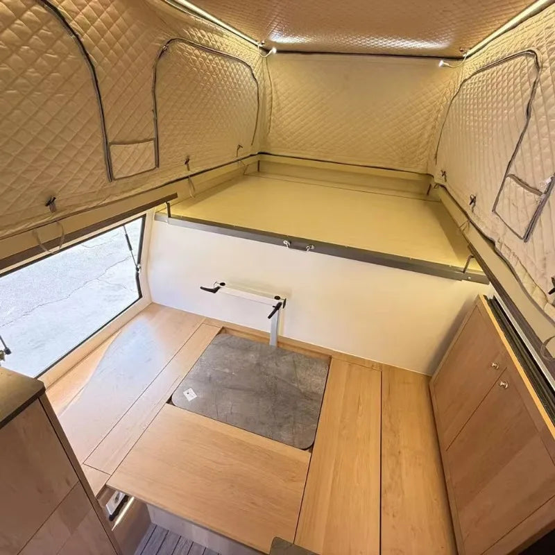 Truck Camping Cabin, Fully Equipped Pop-up Camping Cabin with Shower, Kitchen, Bed, and Storage, Suitable for Outings and Travel
