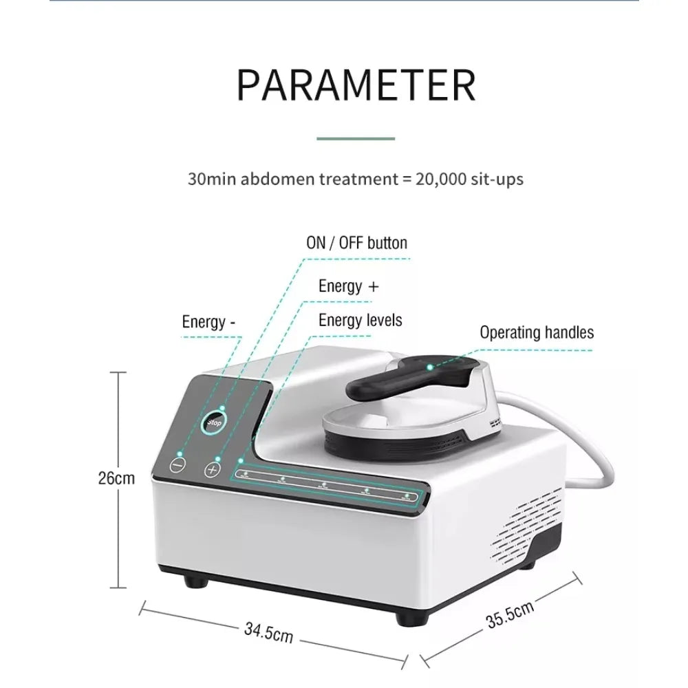 Desktop EMS NEO Sculpting Machine with 3MHz-RF US Plugs for Home Use Body & Legs/Arms Muscle Build Hiemt Muslce Stimulation