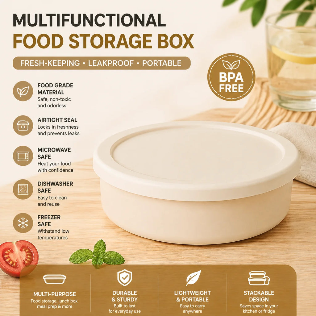 1/2PC Microwave‑Safe Food Storage Container, Portable Lunch Box for Fridge Fruit Preservation Outdoor Picnic