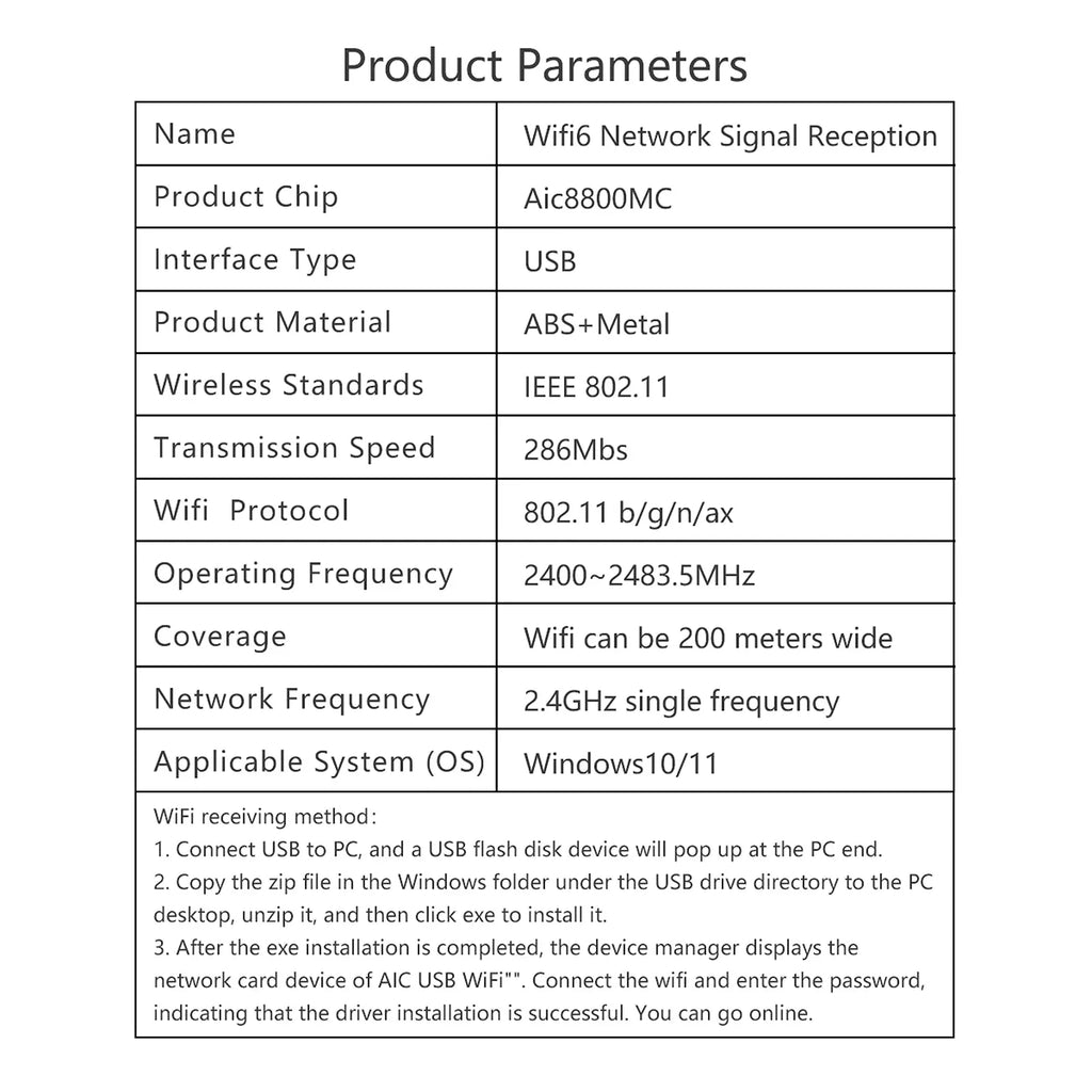 Mini Wireless Network Signal Reception Driver-Free 150Mbps USB WiFi Adapter Plug And Play 2.4G Network Card For Deskop Computer