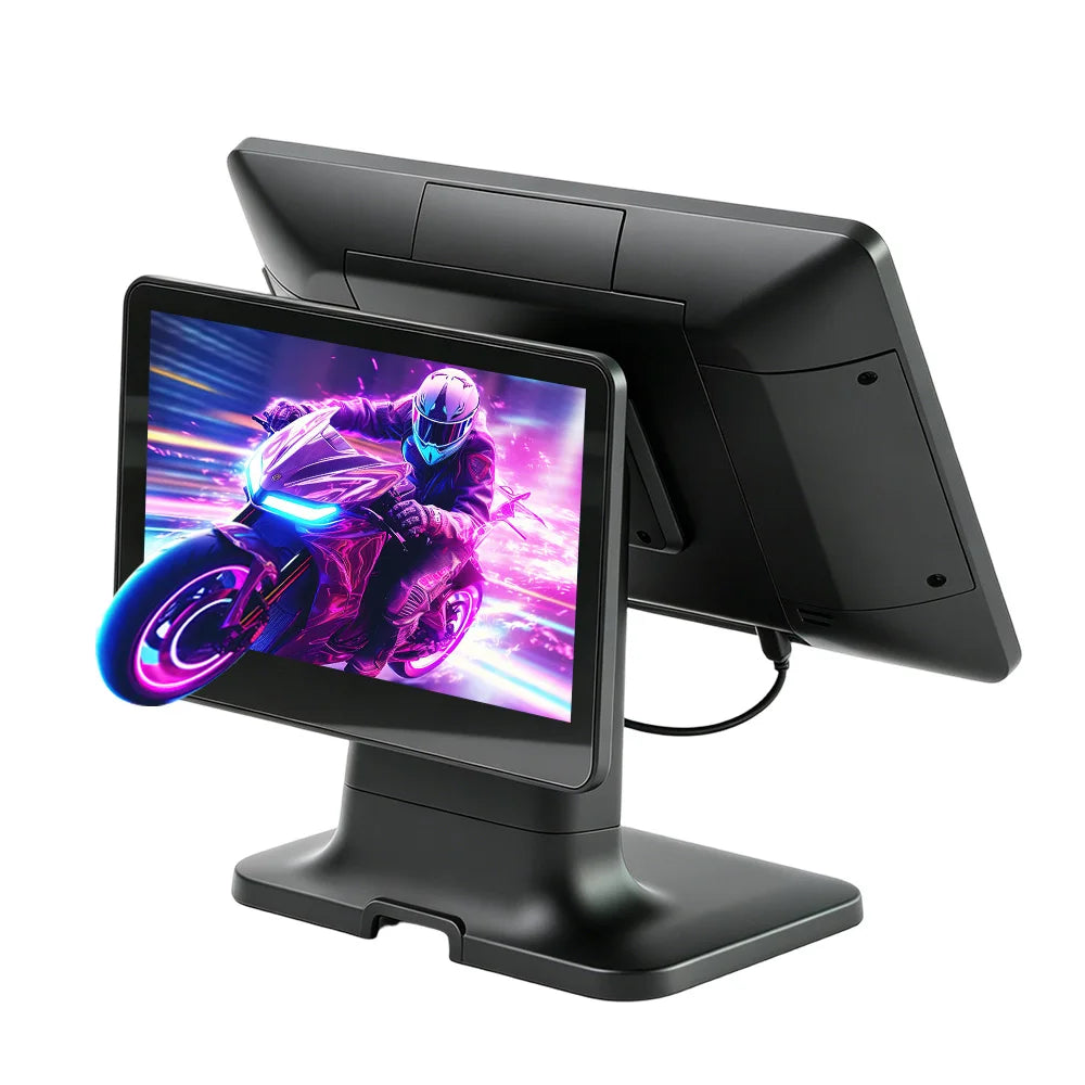 New Design YJ-T3 I5 CPU 8G RAM 256G SSD Touch Dual Screen Cash Register Pos Systems Pos Machine Point Of Sale