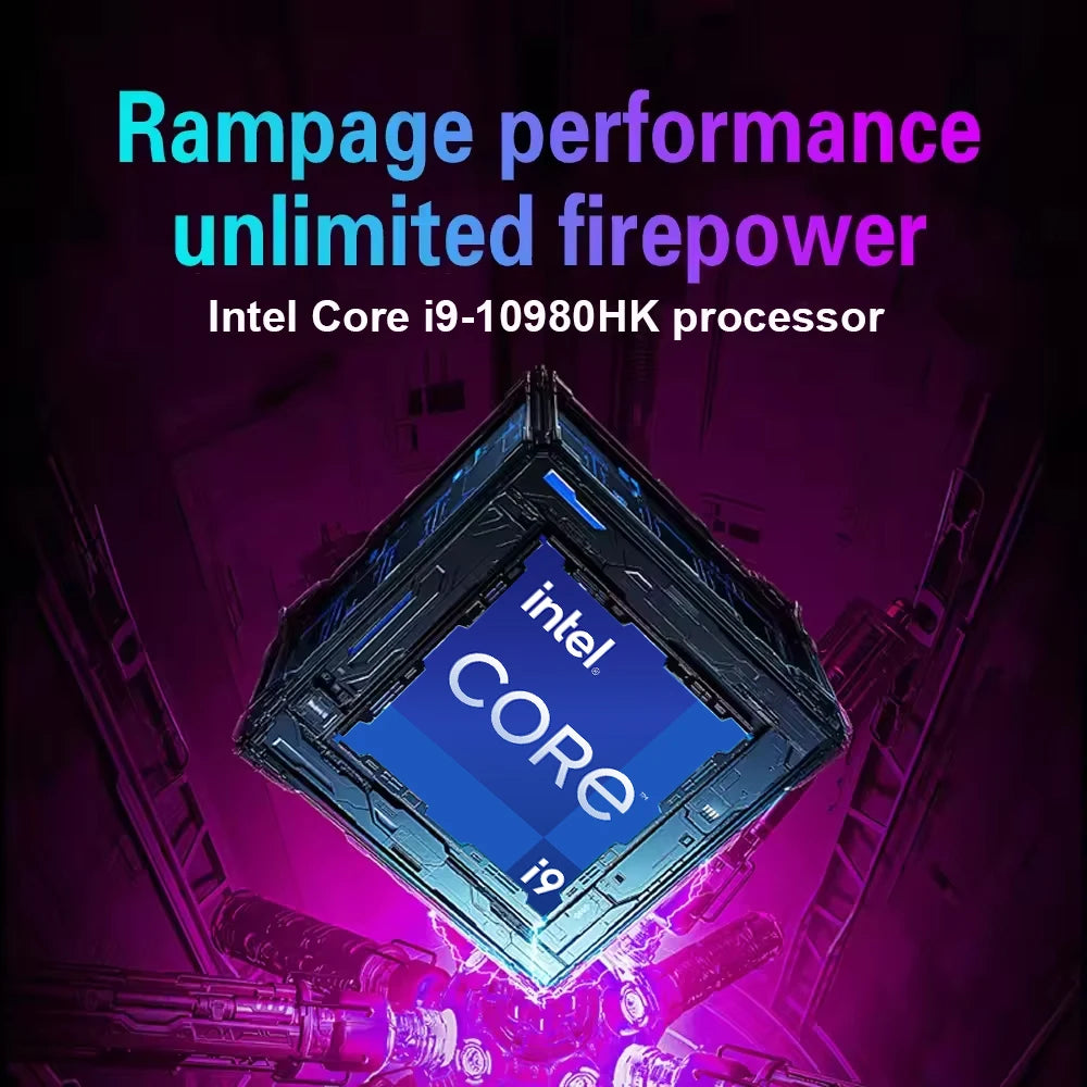 15.6 inch Intel Core I9 10980HK Laptop Computer Windows 11 Pro 16GB DDR4 512GB 1TB SSD Portable Notebook PC Gamer Gaming Laptops
