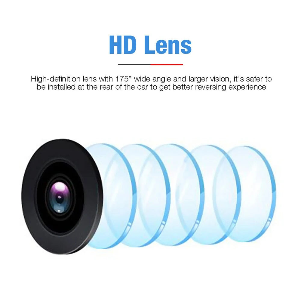 Wireless WiFi Car Rear View Camera Night Vision HD Car Backup Camera IP67 Waterproof Vehicle Camera Support for Android IOS