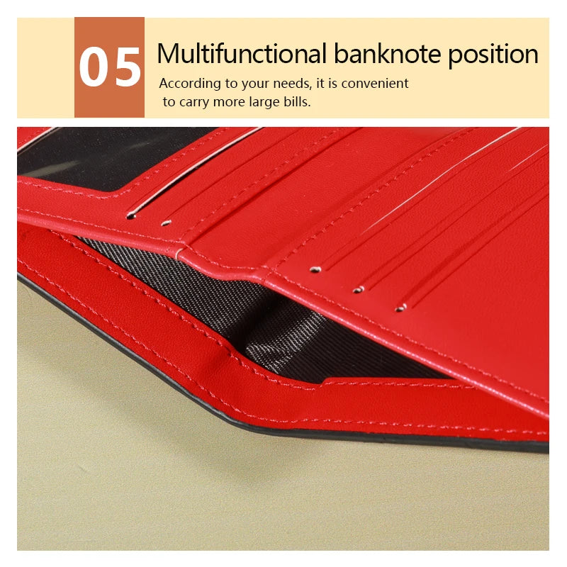 PU Minimalist Wallet - Snap Closure, Zip Pocket, Multifunctional Credit Card Holder, Casual Unisex Bag for Daily Use with