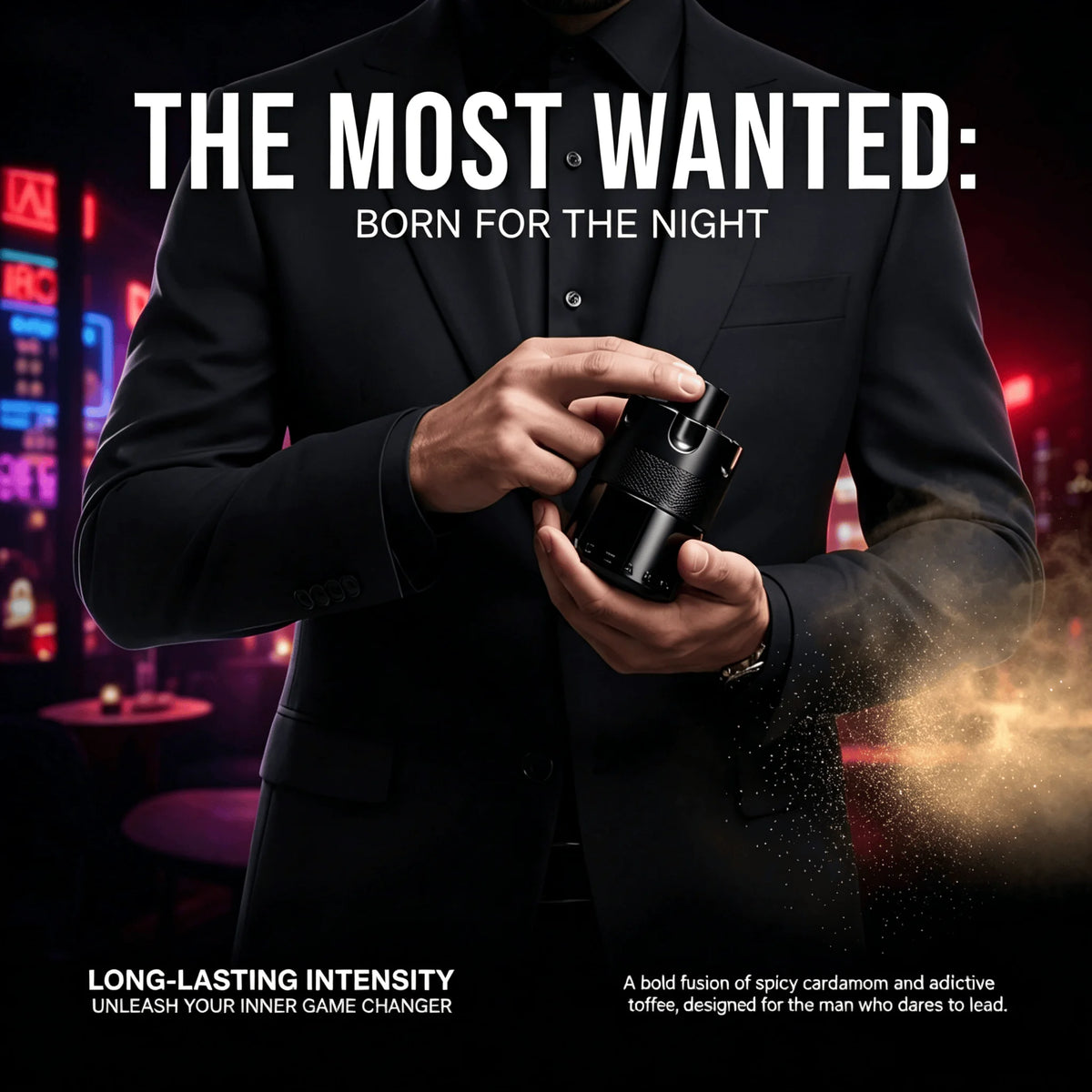 Azzaro the Most Wanted Eau De Parfum Intense - Warm Amber Cologne for Men Fragrance With Cardamom, Caramel & Woody Amber - Long Lasting - Magnetic Mens Scent Perfect for Cool Evenings