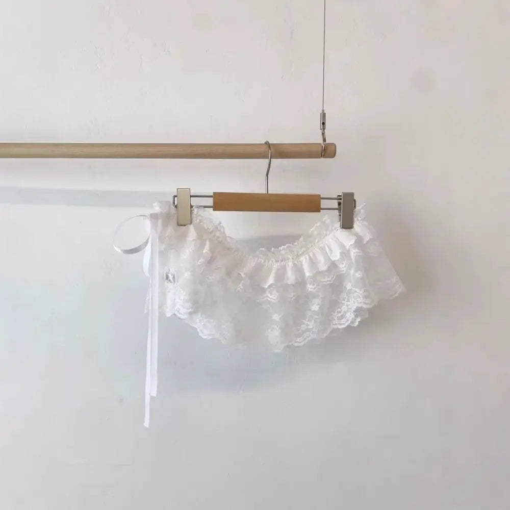 Polyester Embroidered Flower Lace Mini Skirt See Through Y2K Streetwear Ruched Skirts Harajuku Butt Curtain Jeans Decoration