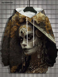 Women's Hoodie for Girls Autumn Fashion Men's Long Sleeve Tops Casual Women Clothes Horror Undead Woman Pattern 3D Unisex Tops