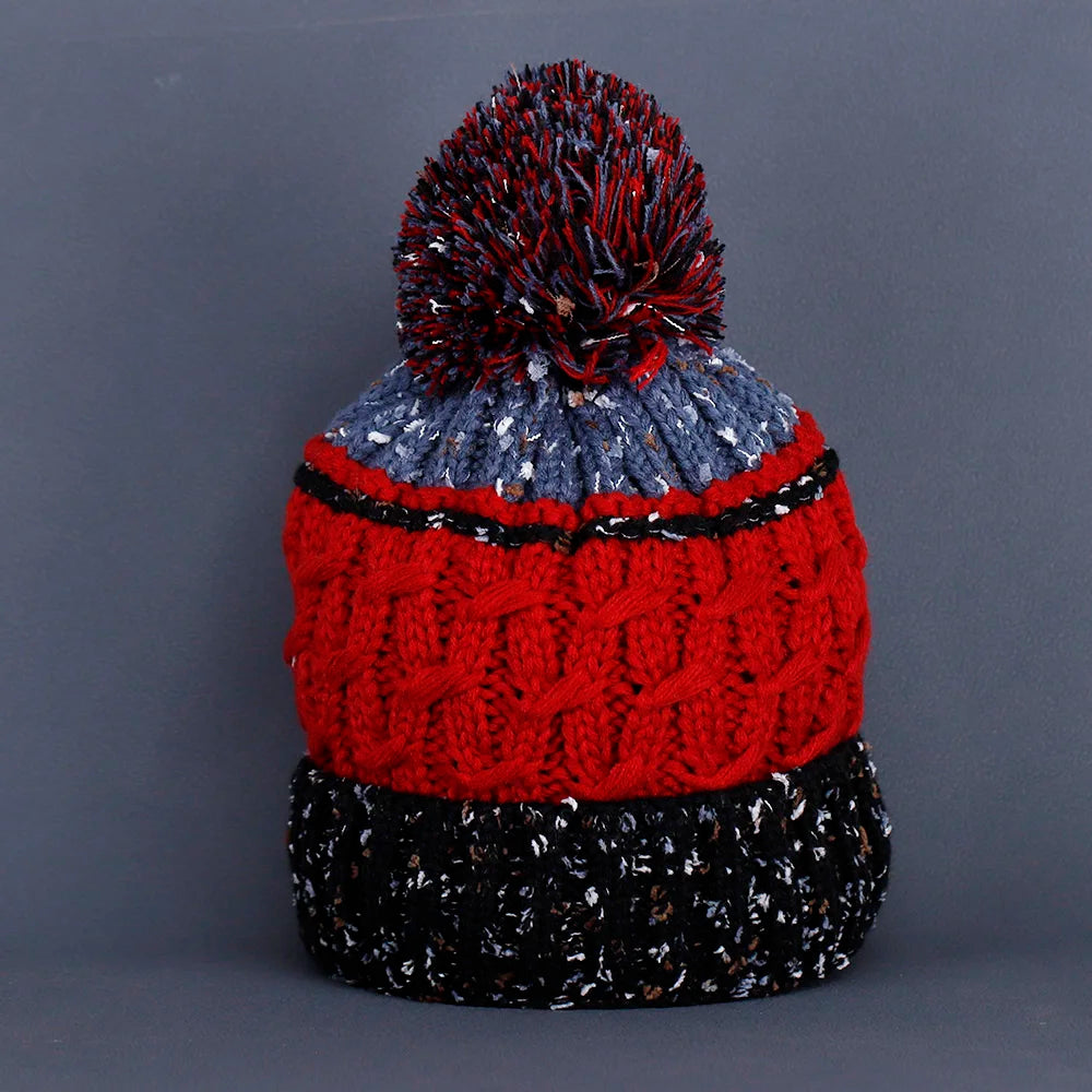 2024 skiing Cashmere Woman Winter Hat Autumn Beanies With Pompom Warm Wool Skullies fashion acrylic beanies winter hat