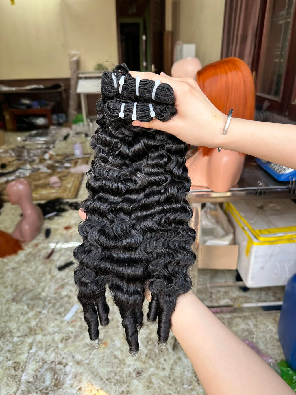 Cheap Price Burmese Curly Bundles From 100% Vietnamese Human Hair Hot Styles for Black Women
