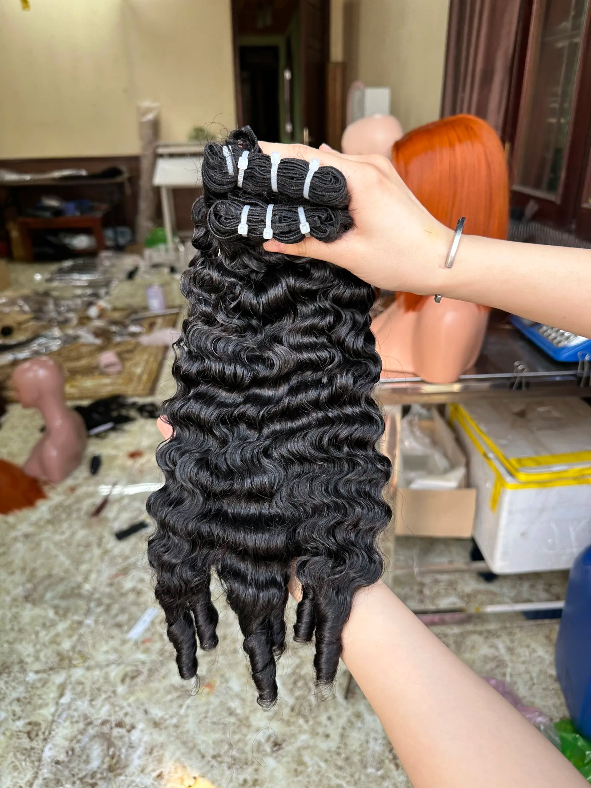 Cheap Price Burmese Curly Bundles From 100% Vietnamese Human Hair Hot Styles for Black Women
