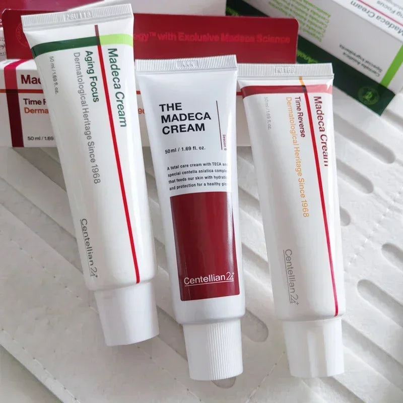 Hot Skincare Product Madeca PDRN Collagen Firming Essence Glowing Eye Patch Time Reverse Tight Lifting Hydration Face Cream 50ml