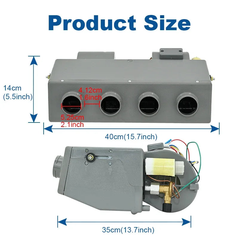 Universal 406‑4 Holes 12V/24V 3400Kcal Electric Auto A/C Compressor Evaporator Assembly  Air Conditioning System for Car Truck