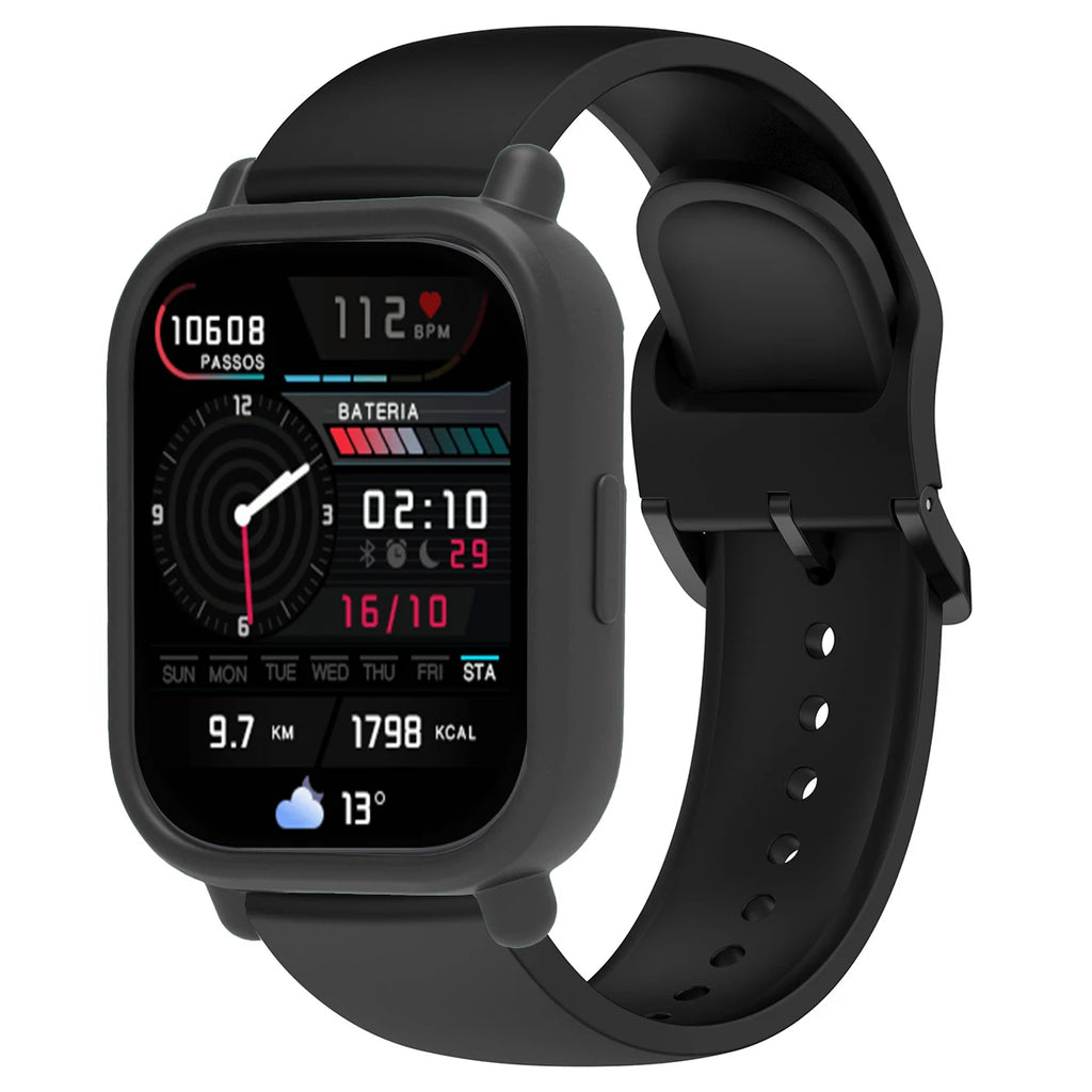 for Redmi Watch 5 Lite / 5 Active Silicone Case + Strap Repacement Bracelet Belt Smart correa Watchband Protective Shell Cover