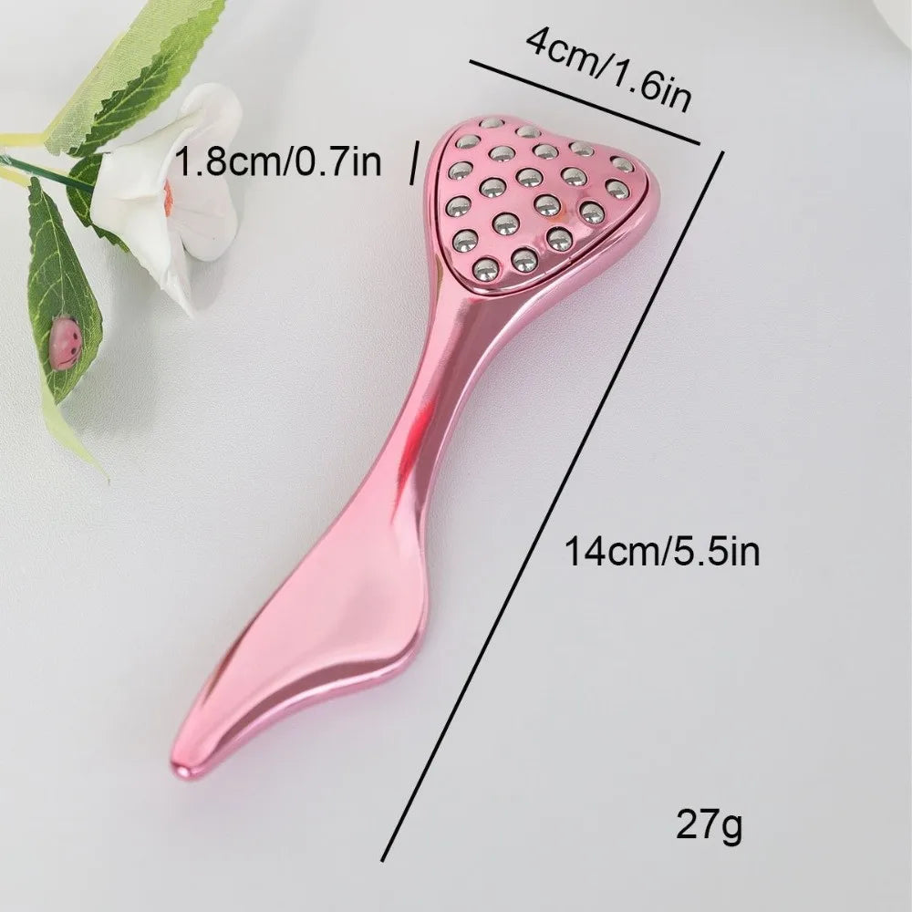 20 Beads Design Point Pressing Massager Reduce Puffiness Skin Scraping Facial Roller Face Lifting and Tightening